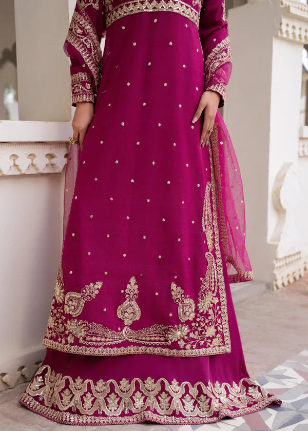 SAROSH Luxury classy style Chiffon 3 piece ready to wear traditional embroidered asian suit stylish womenswear outfit