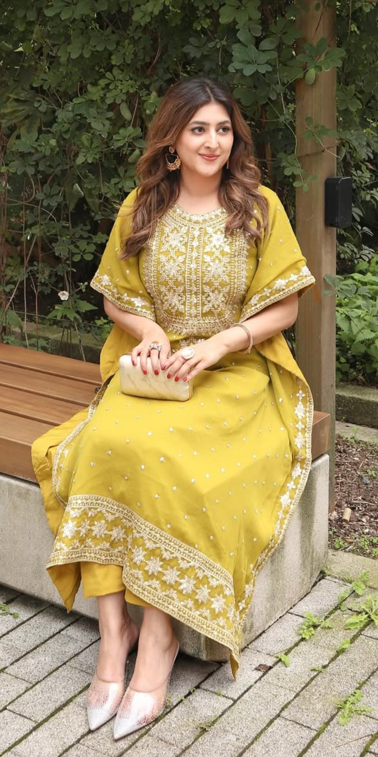 Shanaya 2 piece ready to wear chiffon Kaftan - womenwear outfit