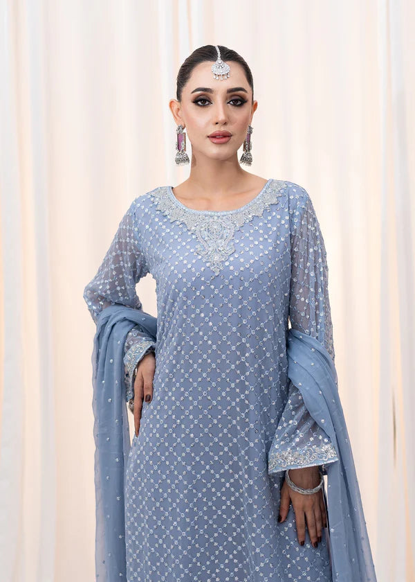 MARIAM Luxury classy style Chiffon 3 piece ready to wear traditional embroidered asian suit stylish womenswear outfit