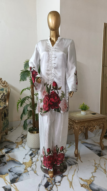 Nayyar 3 piece ready to wear Digital printed outfit