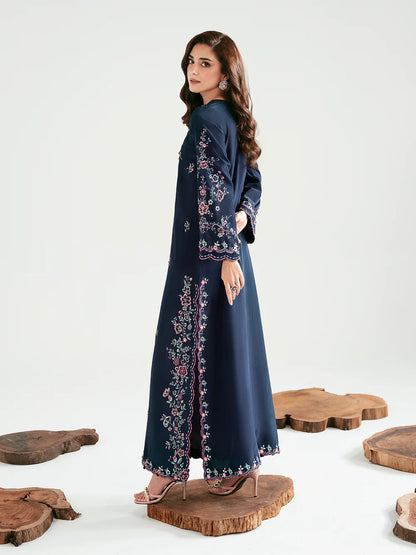 BLUSH Luxury classy stylish Silk Kaftan outfit ready to wear modern embroidered asian stylish womenswear outfit