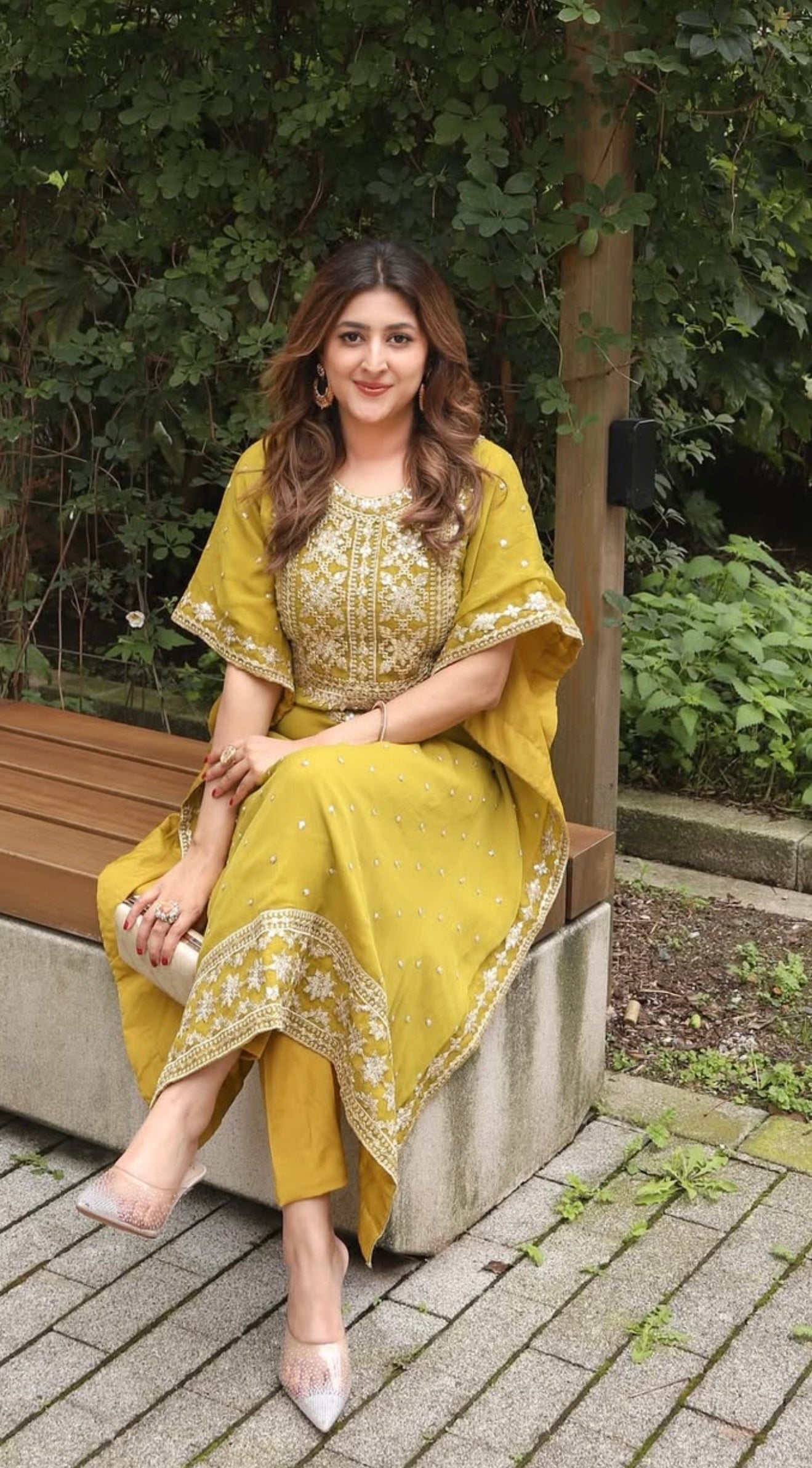 Shanaya 2 piece ready to wear chiffon Kaftan - womenwear outfit