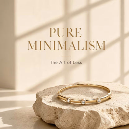 Luna Crystal Brass Bracelet